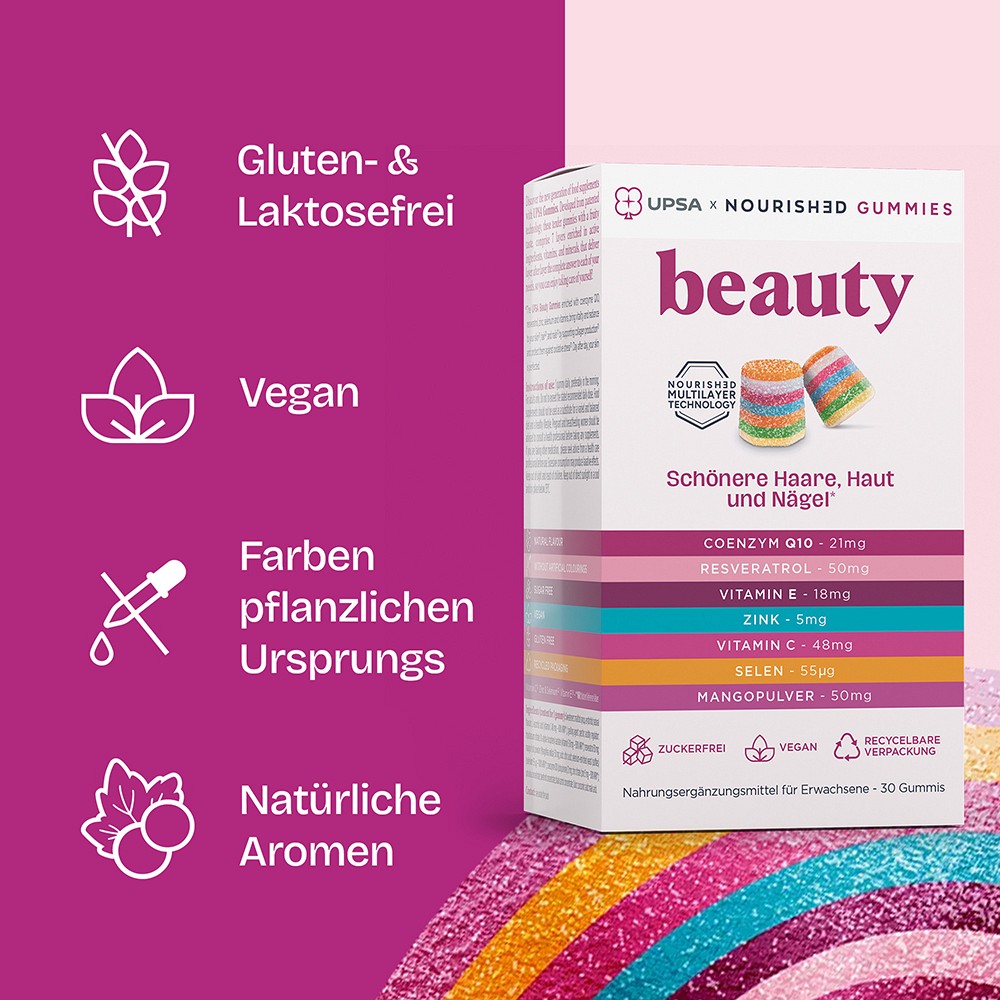 UPSA NOURISHED gummies beauty
