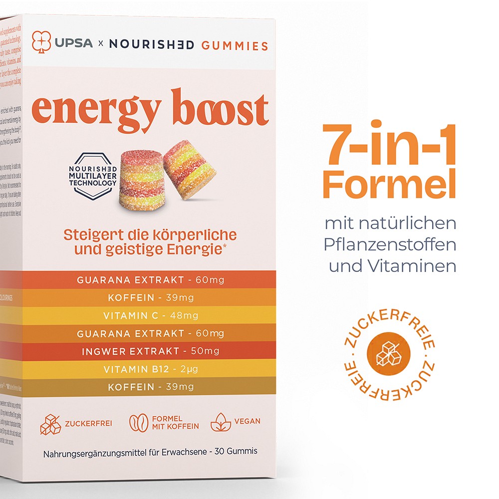 UPSA NOURISHED gummies energy boost