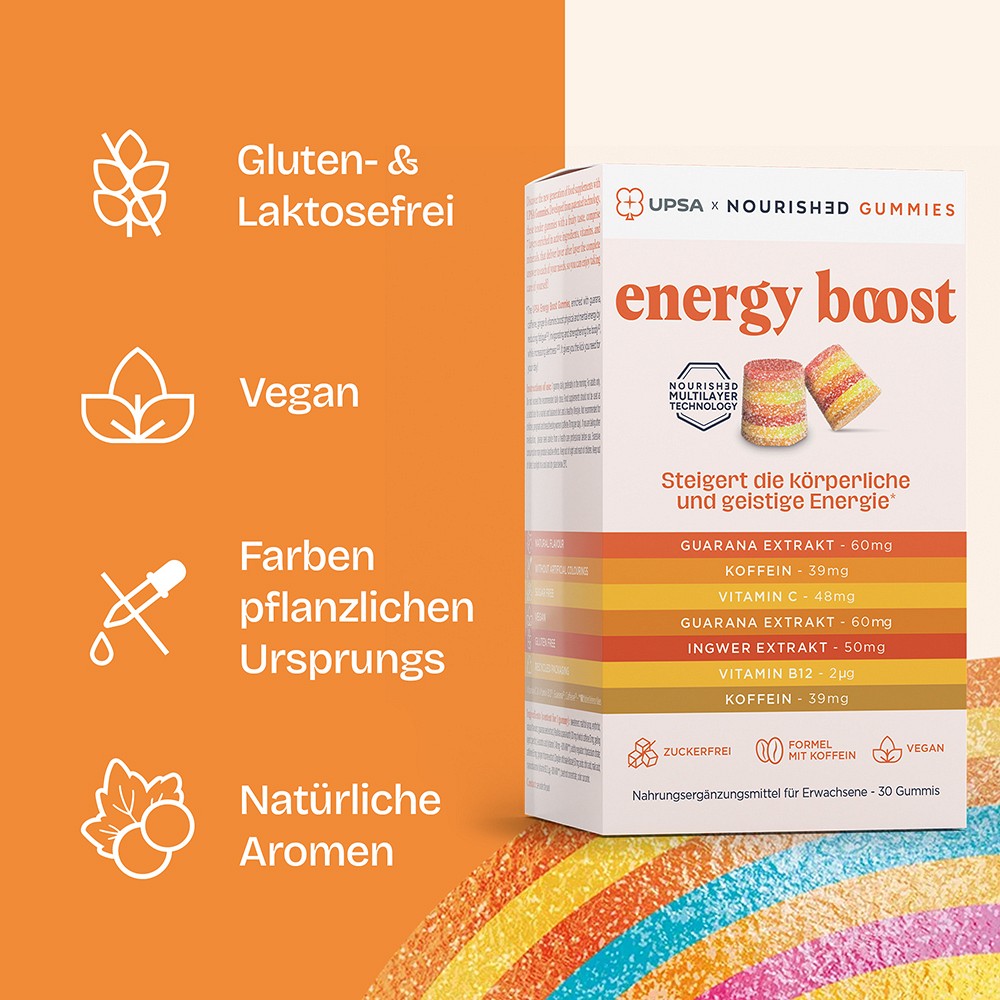UPSA NOURISHED gummies energy boost