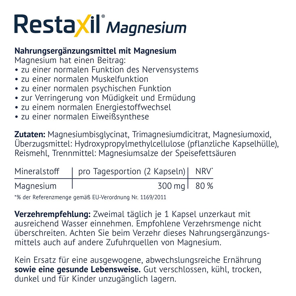 RESTAXIL Magnesium Kapseln