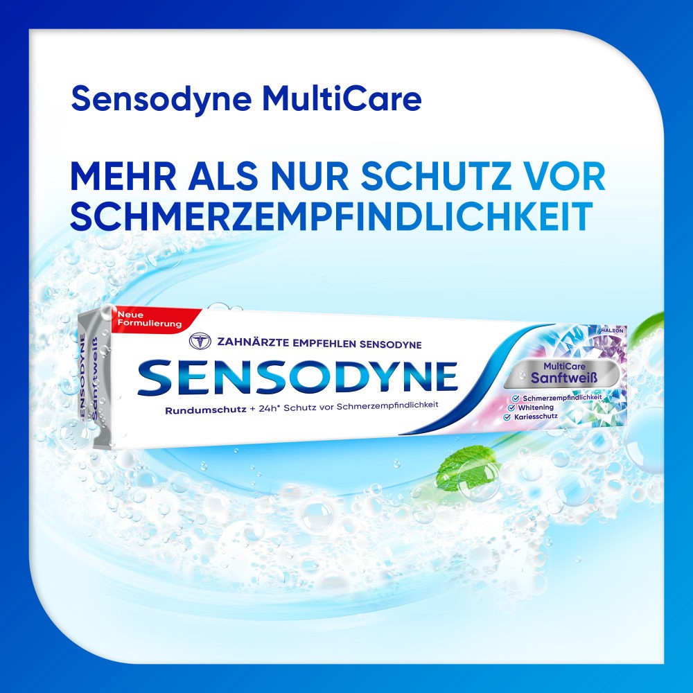 SENSODYNE MultiCare Sanftweiß Zahnpasta