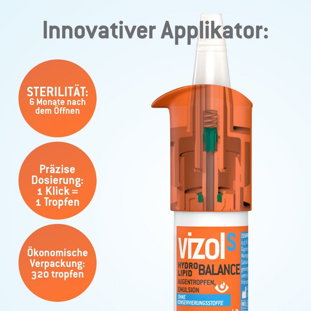 VIZOL S HYDRO LIPID BALANCE Augentropfen VIZOL S HYDRO LIPID BALANCE Augentropfen