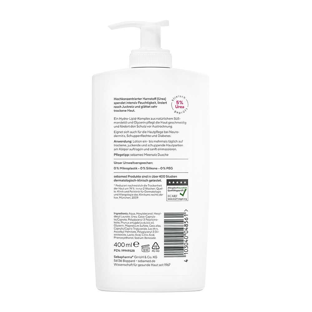 SEBAMED Akut Lotion Urea 5% parfumfrei