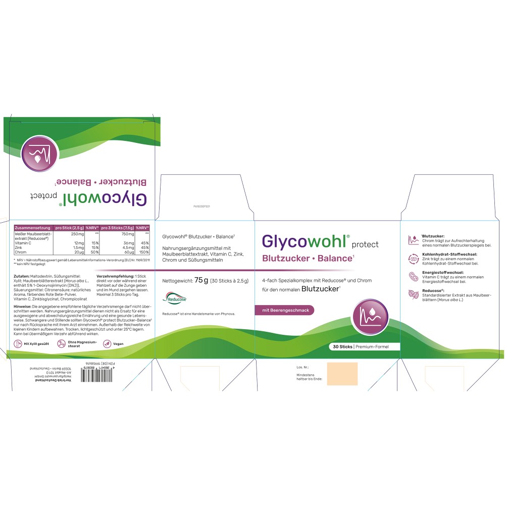 GLYCOWOHL Blutzucker Balance m.Reduc.&Chrom Sticks