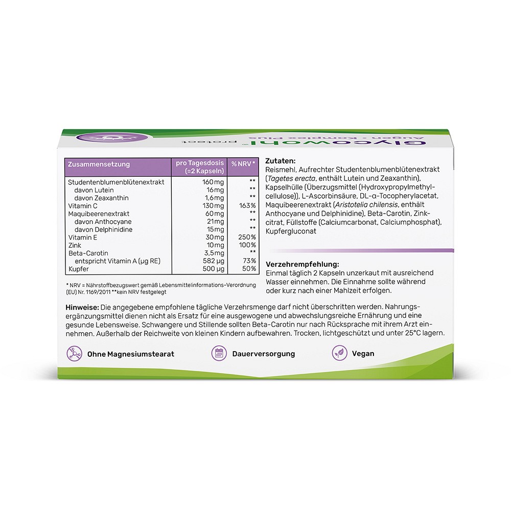 GLYCOWOHL Augenkomplex m.Lutein & Vitamin A+E Kps.