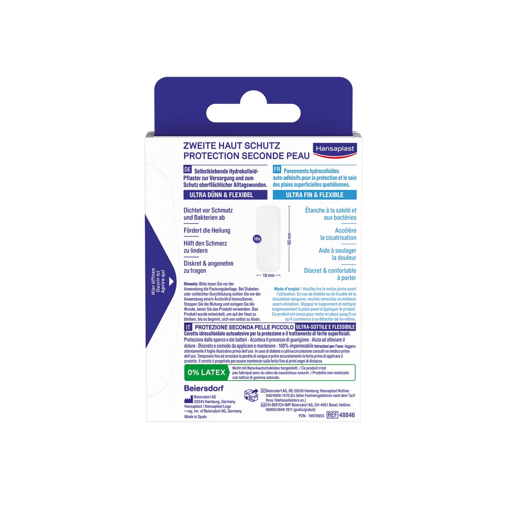 HANSAPLAST Zweite Haut Schutz Pflaster klein