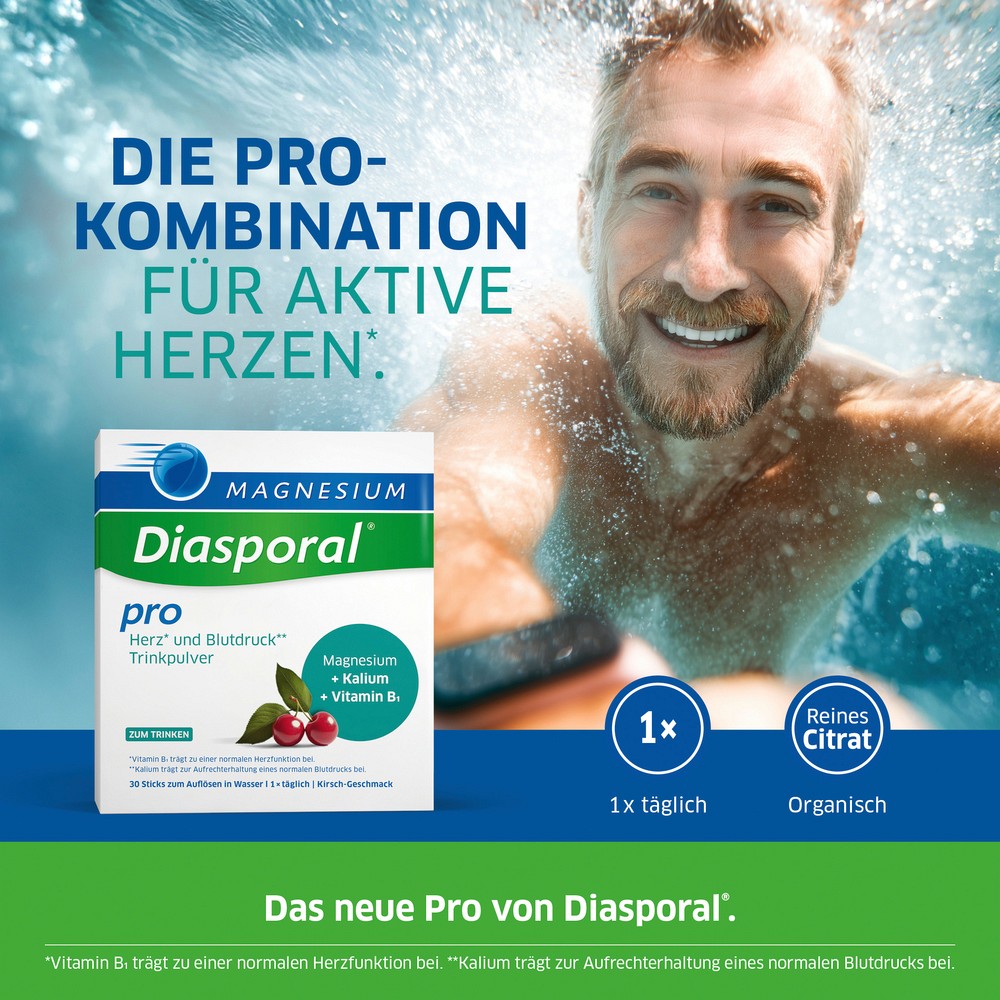 MAGNESIUM DIASPORAL pro Herz und Blutdruck Pulver