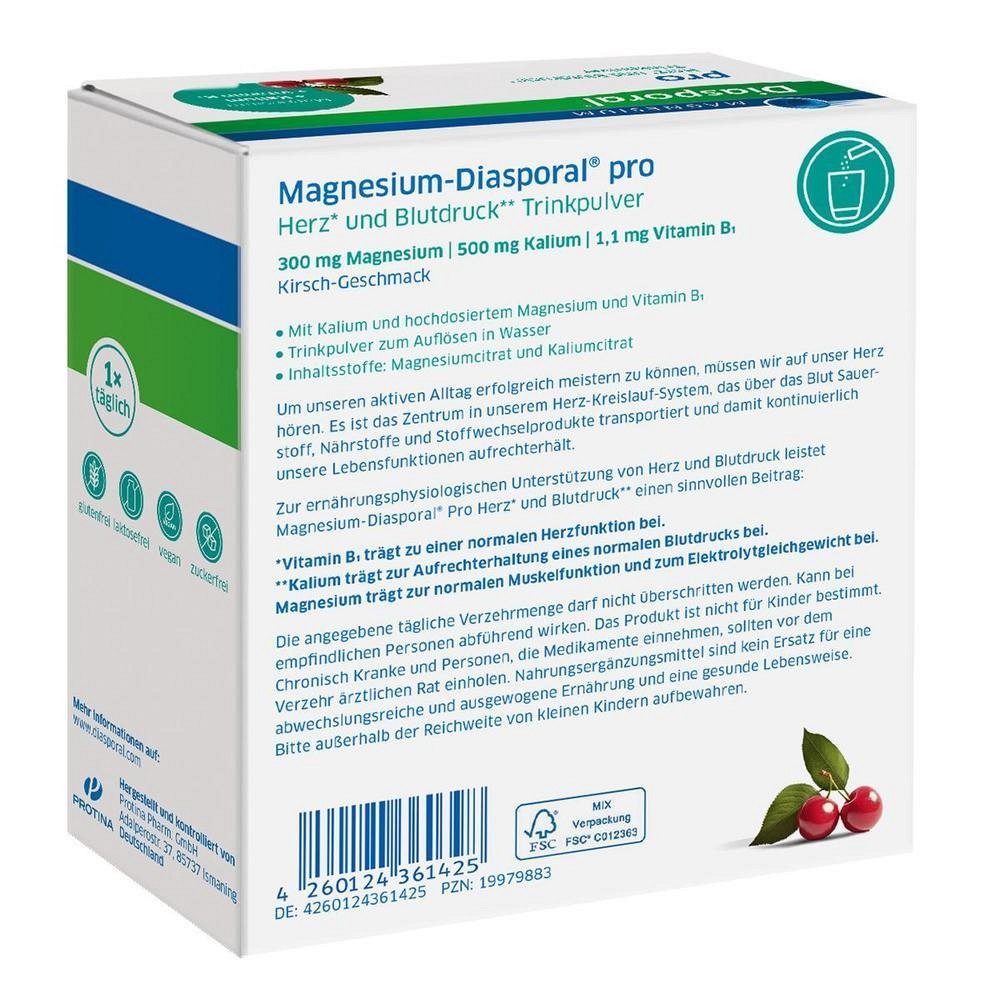MAGNESIUM DIASPORAL pro Herz und Blutdruck Pulver