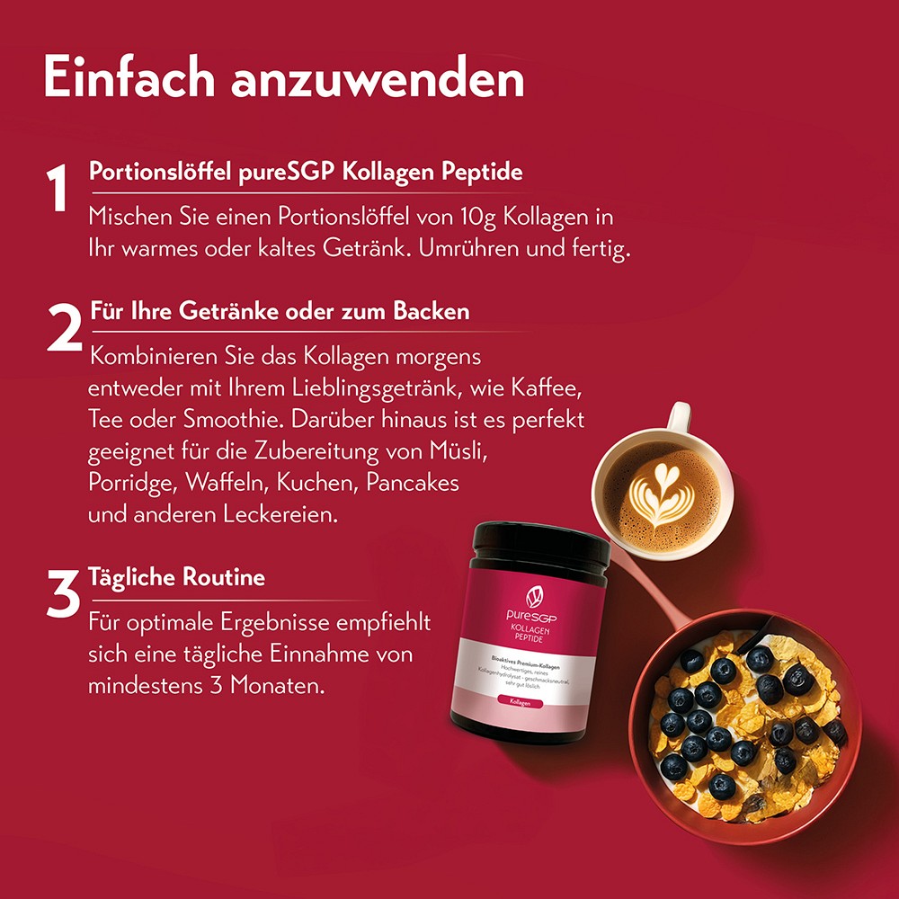 PURESGP Kollagen Peptide Pulver