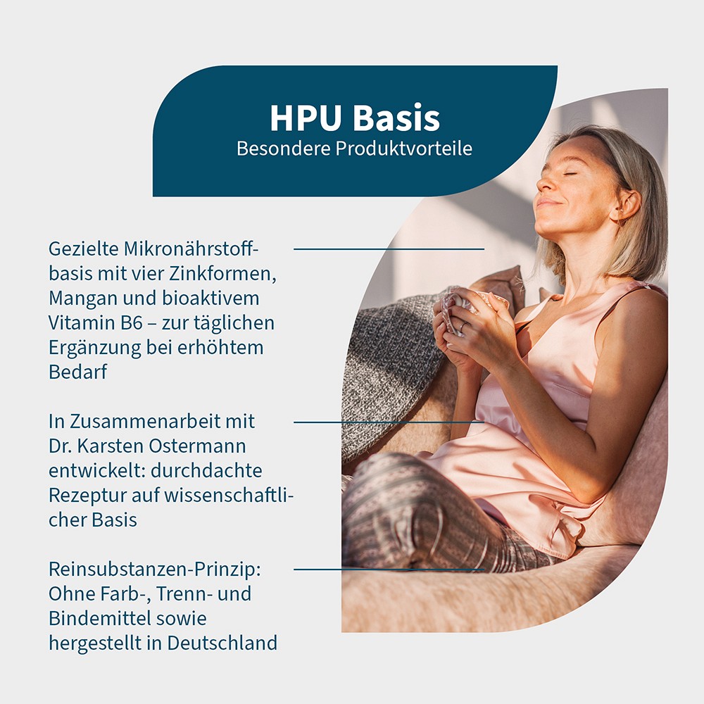 HPU Basis Zink-Komplex+Vitamin B6+Mangan vegan Kps