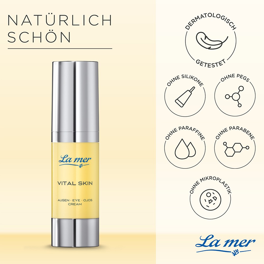 LA MER Vital Skin Augencreme o.Parfum