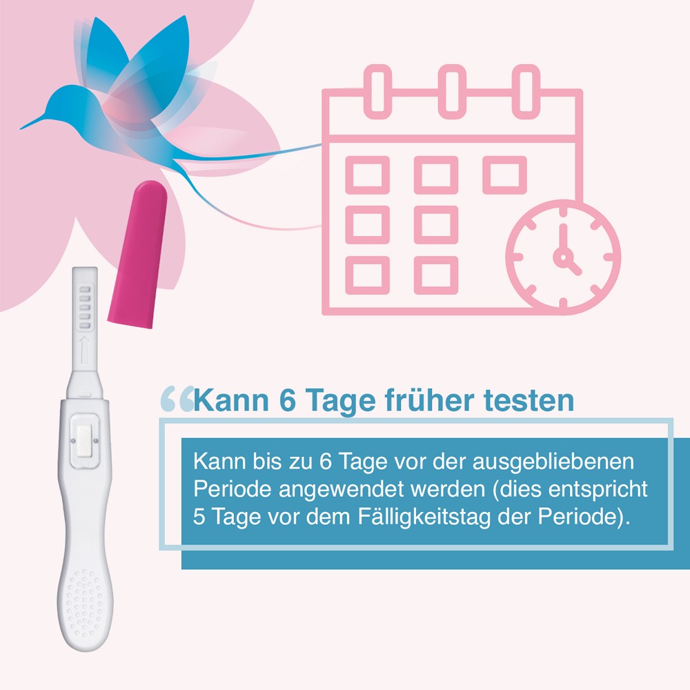EARLIBIRD Ultrafrüh Schwangerschaftstest Urin Do.P