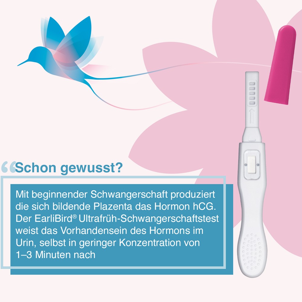 EARLIBIRD Ultrafrüh Schwangerschaftstest Urin Do.P