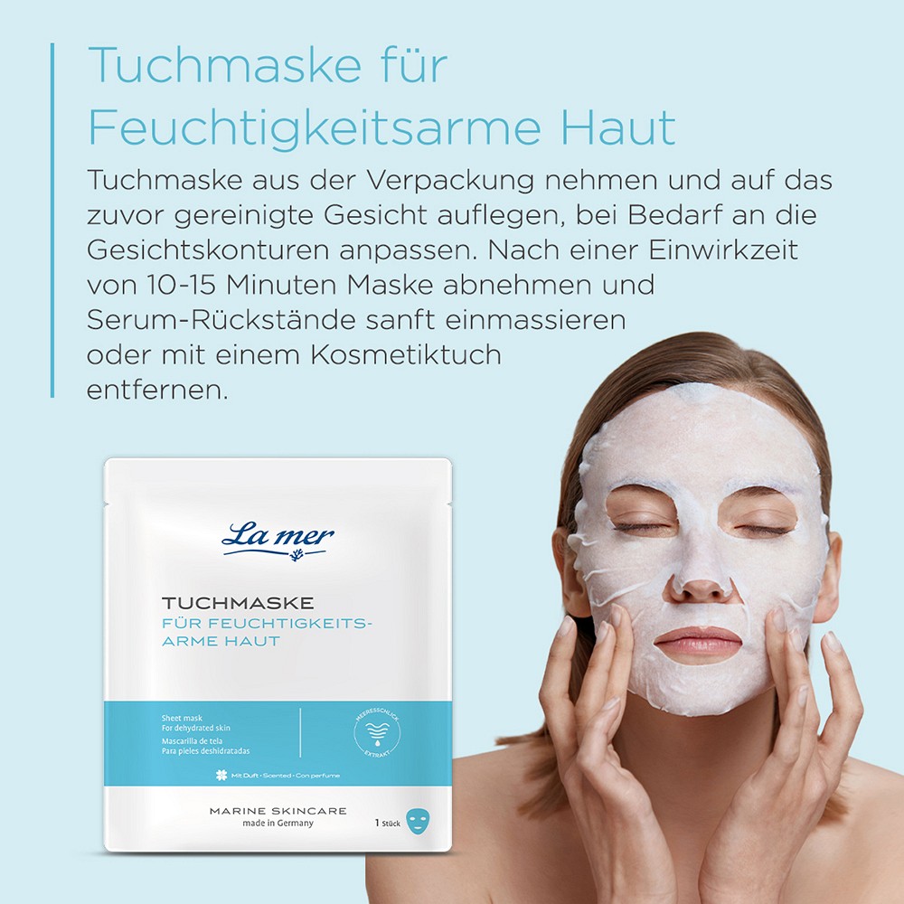 LA MER Tuchmaske feuchtigkeitsarme Haut m.Parfum