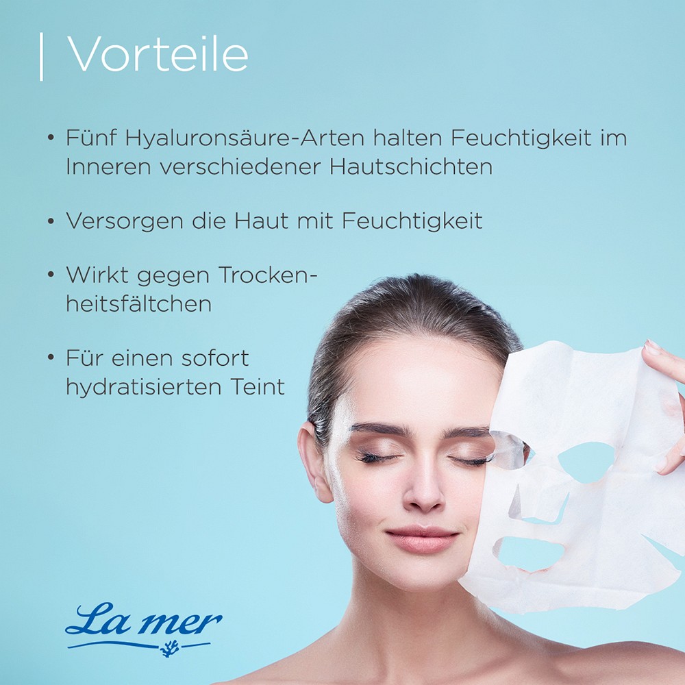 LA MER Tuchmaske feuchtigkeitsarme Haut m.Parfum