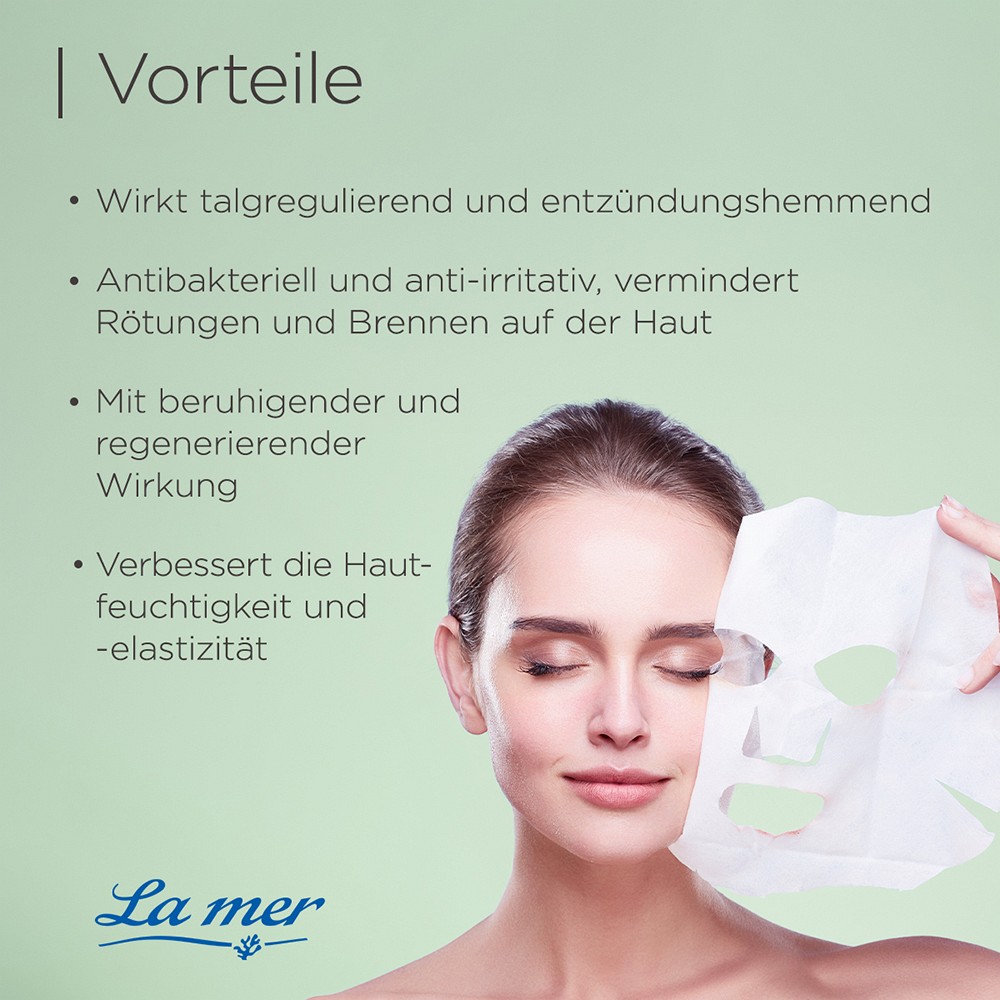 LA MER Tuchmaske unreine Haut o.Parfum