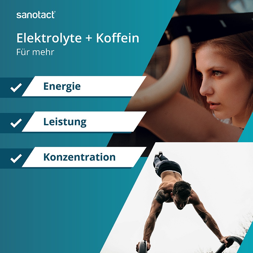 SANOTACT Elektrolyte Aktiv+Koffein Brausetabletten