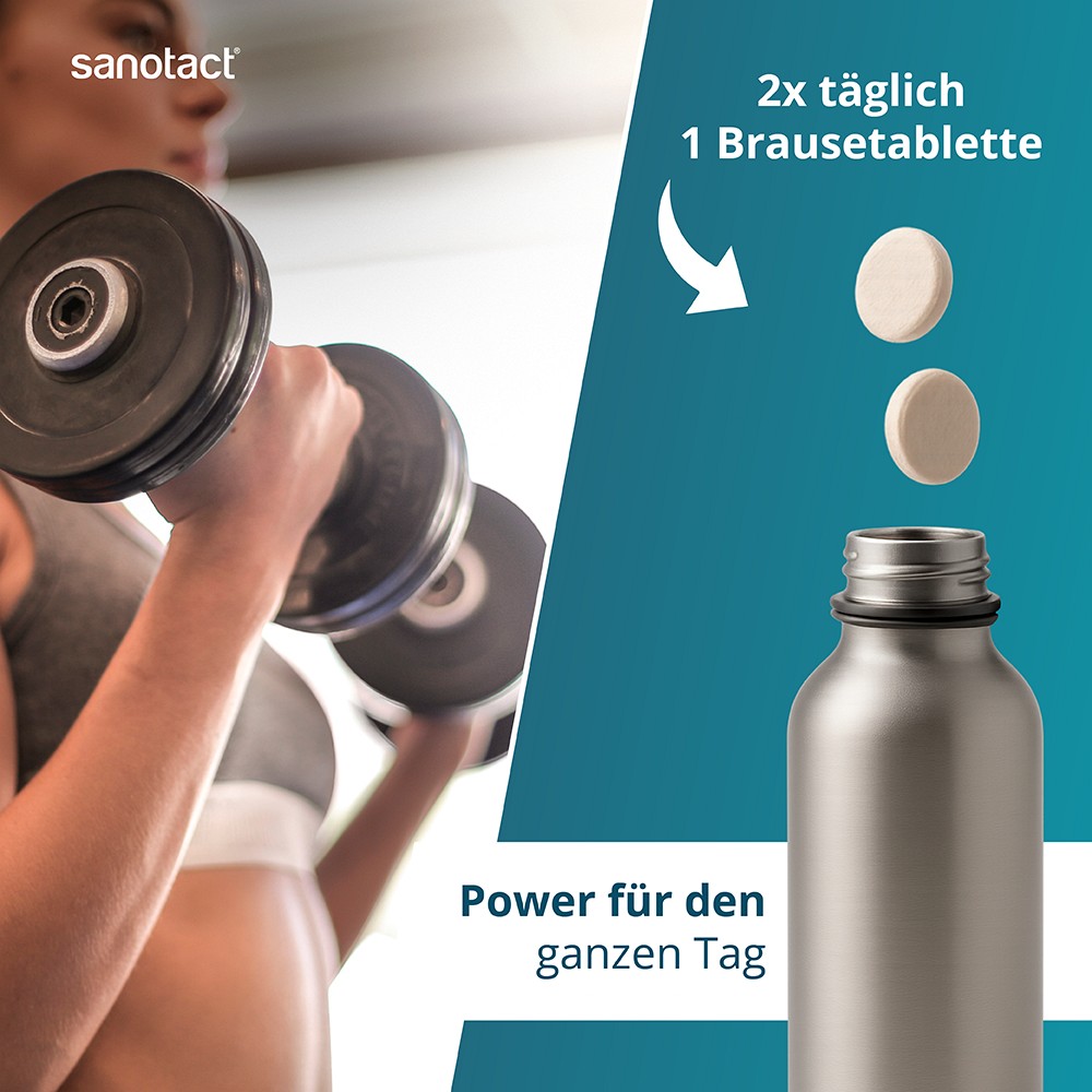 SANOTACT Elektrolyte Aktiv+Koffein Brausetabletten