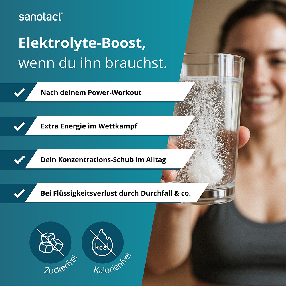 SANOTACT Elektrolyte Aktiv+Koffein Brausetabletten