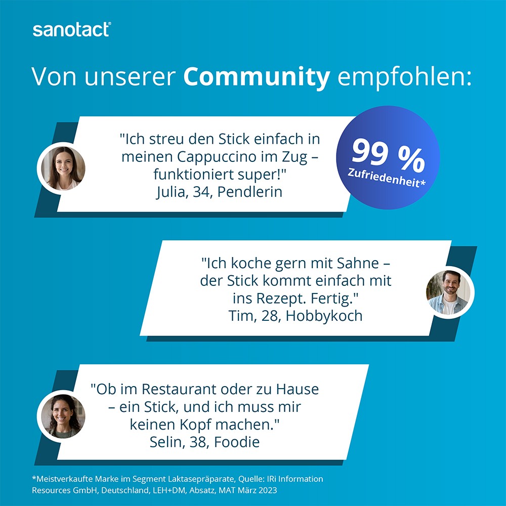 SANOTACT Laktase 10.000 FCC Sticks