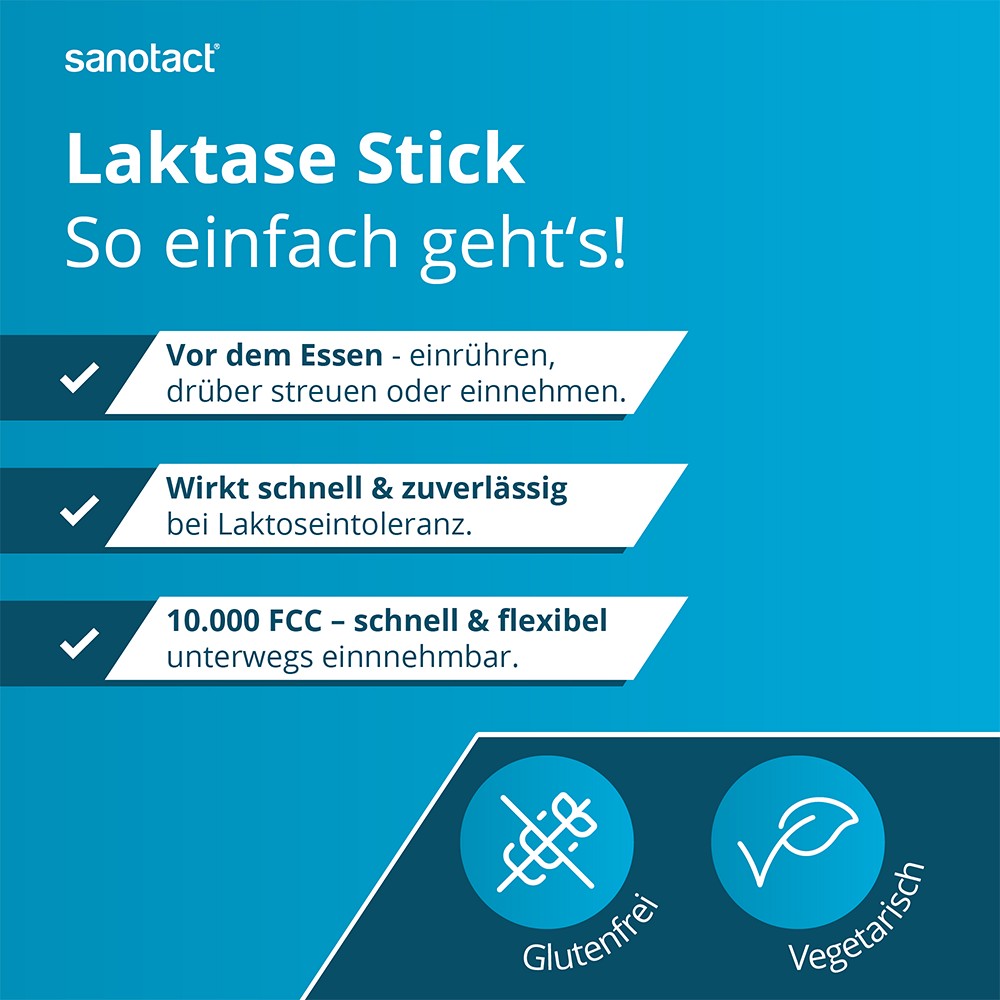 SANOTACT Laktase 10.000 FCC Sticks