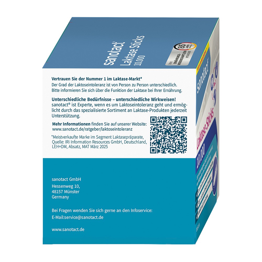 SANOTACT Laktase 10.000 FCC Sticks