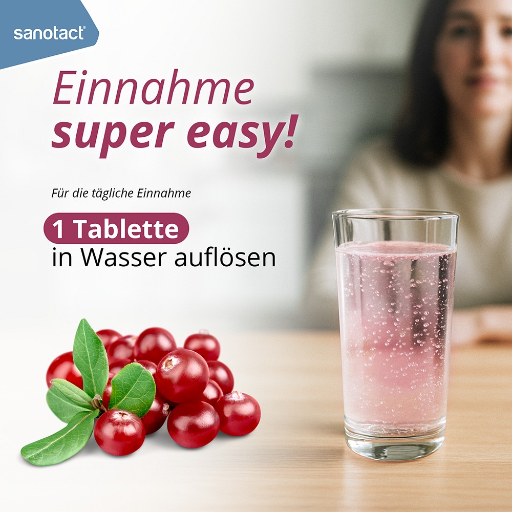 SANOTACT Cranberry+C Brausetabletten