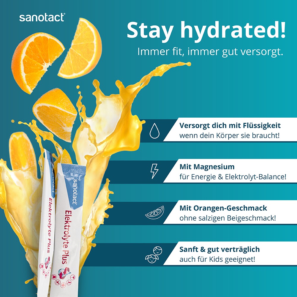 SANOTACT Elektrolyte Plus Pulver Großbeutel