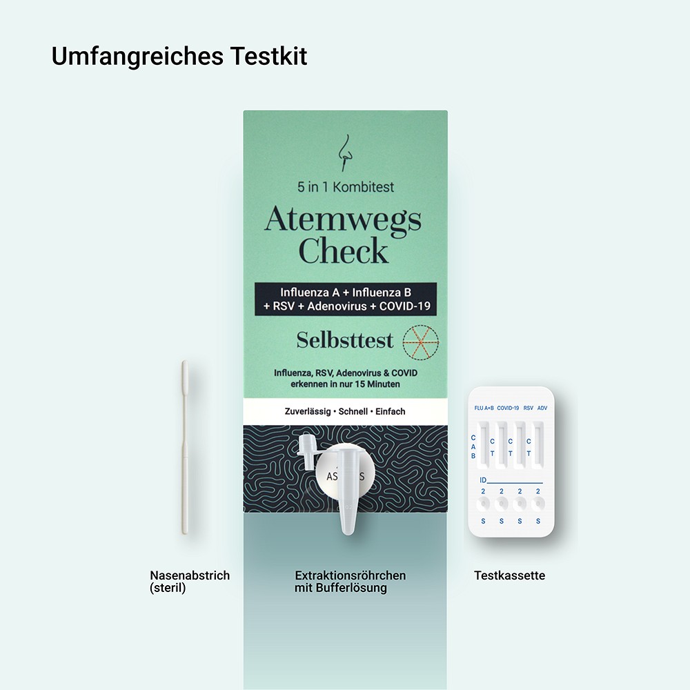 ASPILOS Schnelltest 5in1 Viren & Erkältungscheck