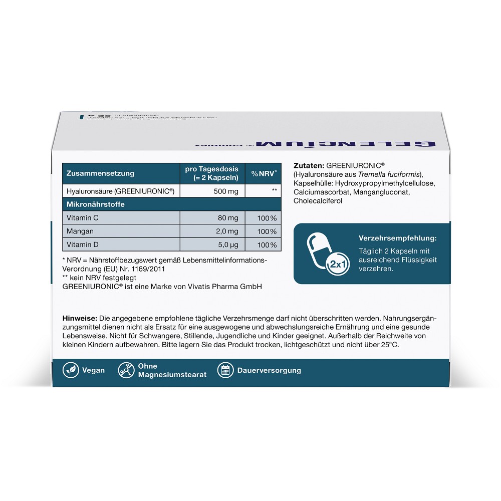 GELENCIUM Hyaluron Intense hochdos.Vitamin C Kaps.