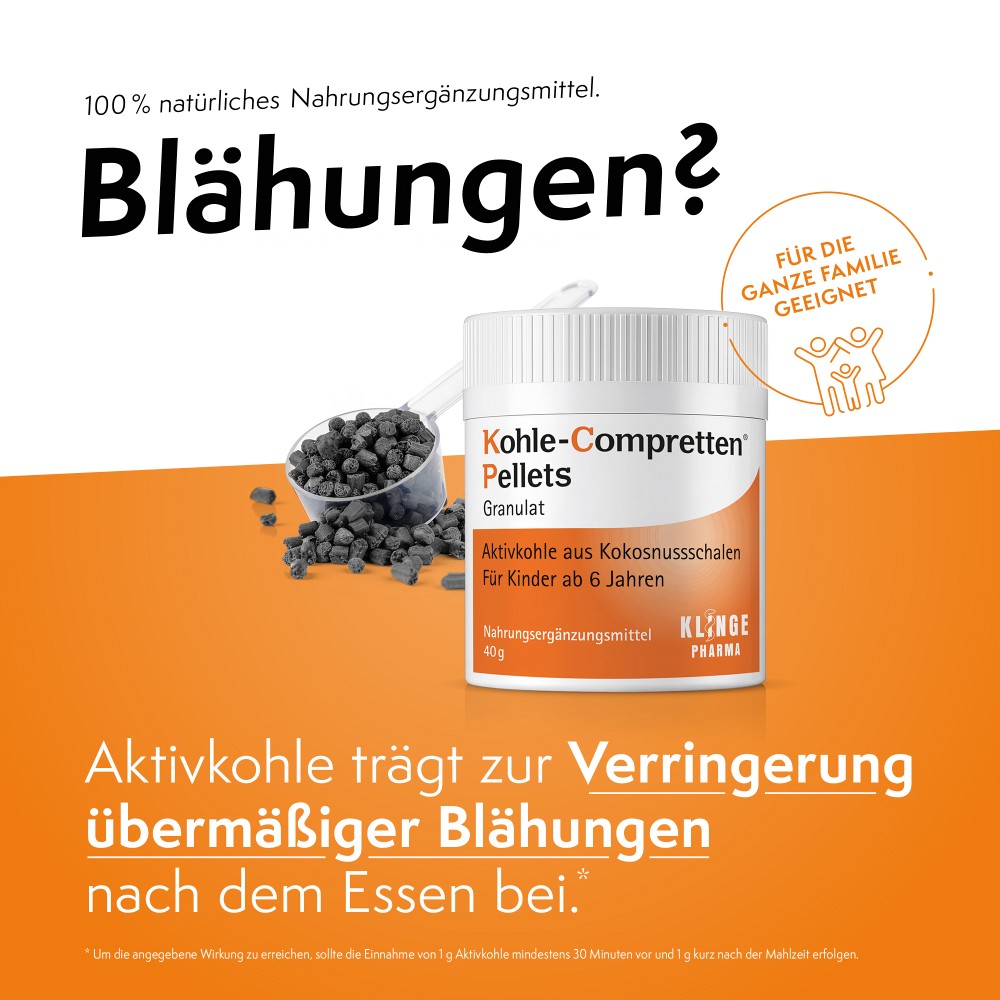 KOHLE Compretten Pellets Granulat