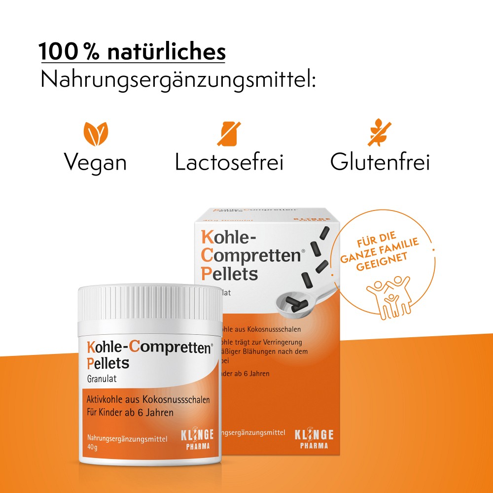 KOHLE Compretten Pellets Granulat