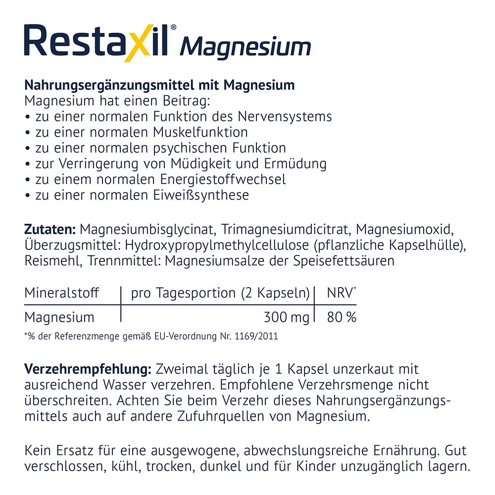 RESTAXIL Magnesium Kapseln