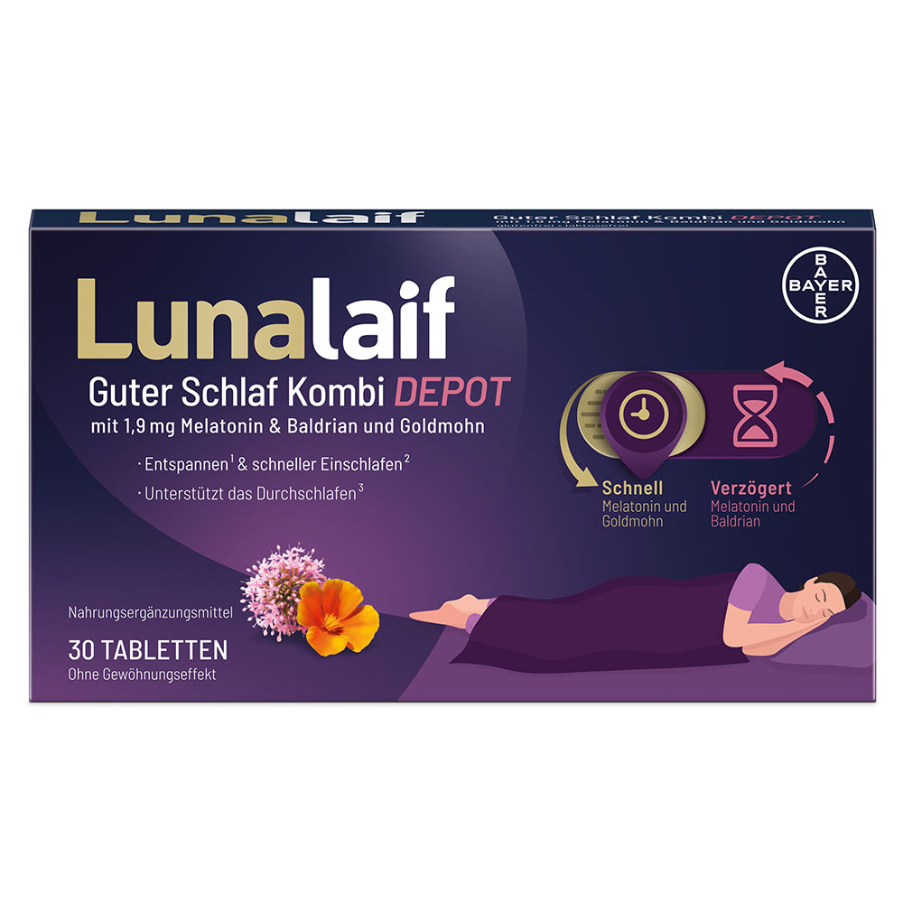 LUNALAIF Guter Schlaf Kombi Depot Tabletten